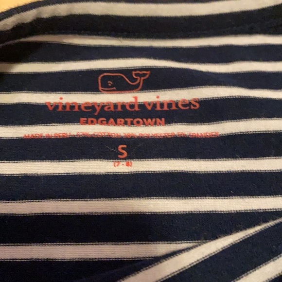 Vineyard Vines long sleeve dress girls‎ S 7/8 - Picture 5 of 5